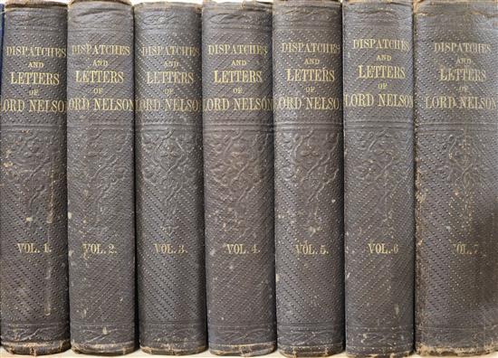 Nelson, Horatio Nelson, Viscount - The Dispatches and Letters, 2nd edition of vol I, 1st editions of vols 2 - 7,